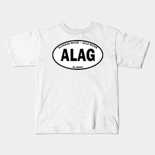 Alagnak River Wild River oval Kids T-Shirt